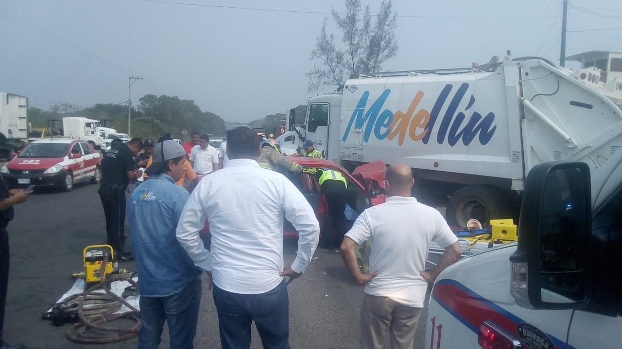 accidente camión de la basura 1