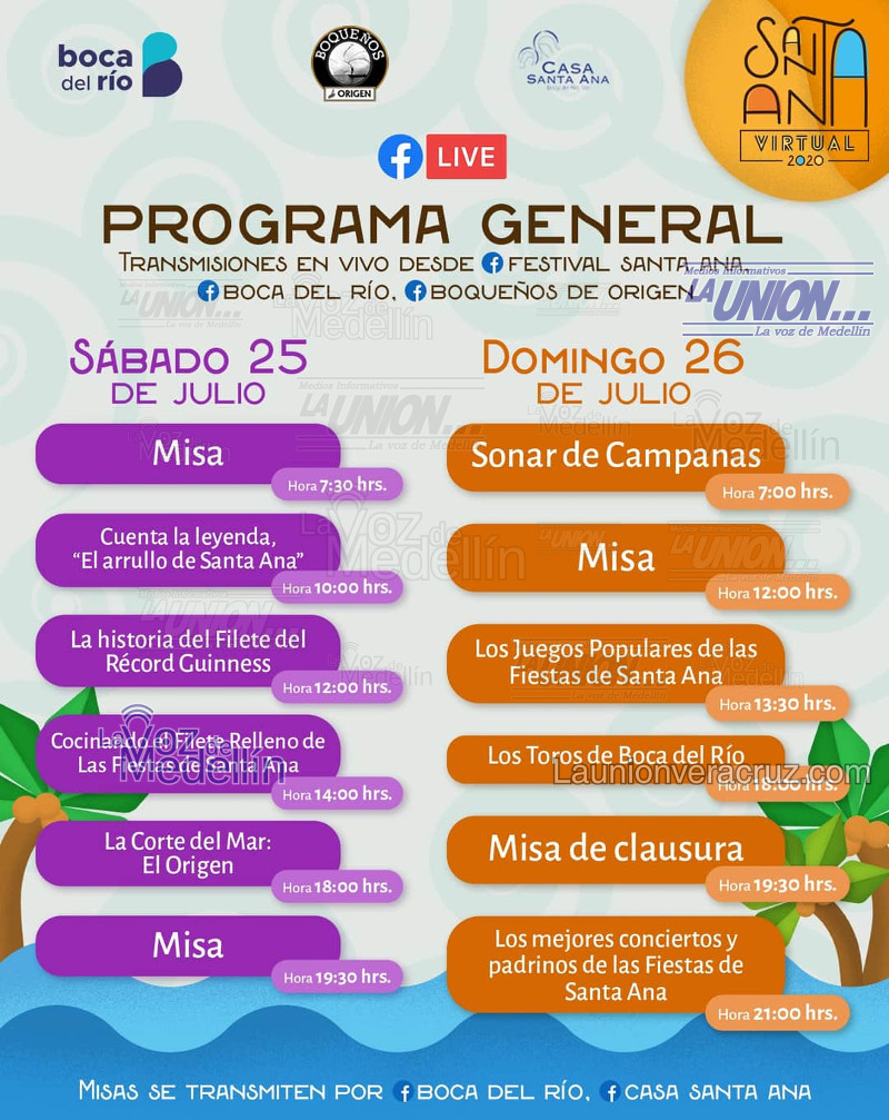 Fiestas de Santa Anna 2020 Boca del Río